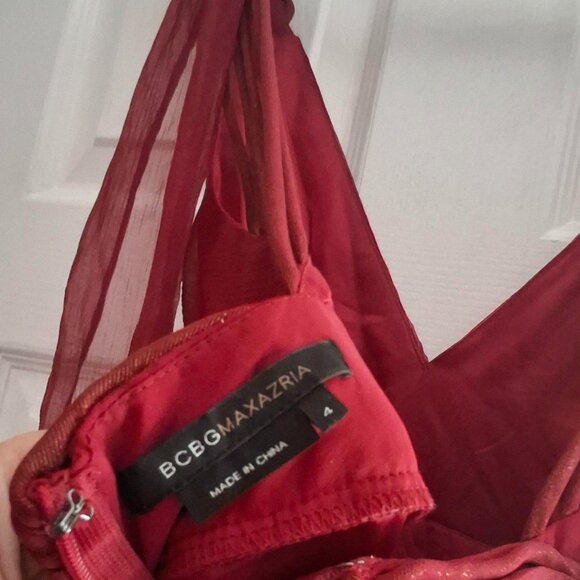 BCBG Max Azria Long Red Dress - Picture 3 of 3